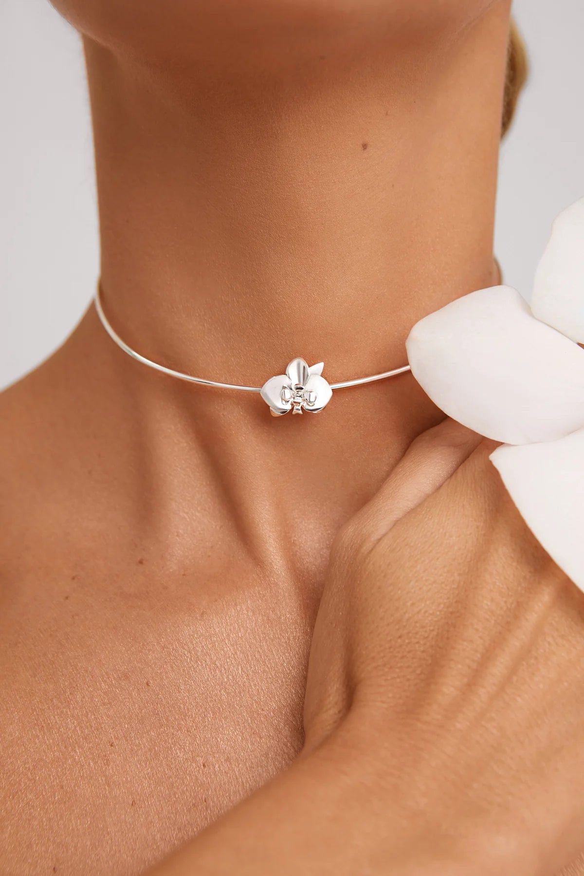 Choker orquídea S